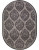Ковер D740-DARK GRAY овал Ковер D740-DARK GRAY овал